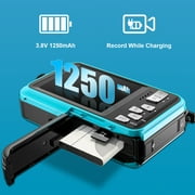 SEREE Waterproof Camera for Youtube 4K Digital Camera FHD 64MP Dual Screens Outdoor Underwater Cameras for Snorkeling