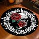 thumbnail image 2 of 4Ft Halloween Rug Vintage Spider Web Ghost Hand and Skull Head Occult Horror Area Rug Cool Indoor Floor Mat Decor Non-Slip Carpet for Living Room Bedr, 2 of 4