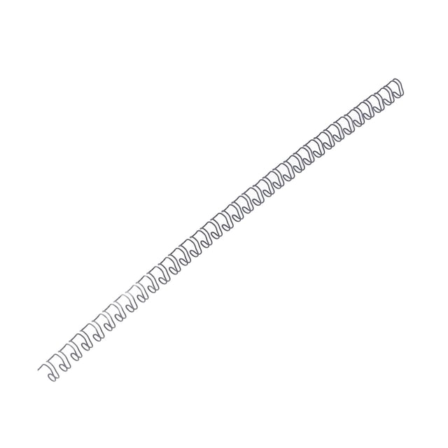 Double Coil Binding Spine, 20 Sheet Capacity, Iron Inner Wire, Nylon Coating, 6.4mm Diameter for Wide Application