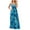 Blue, variant on Taylonsss Womens Elegant Floral Print Boho Spaghetti Strap Sleeveless V Neck Flowy Maxi Dress Beach Vacation Outfit
