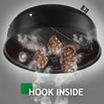 thumbnail image 4 of 18 Inch Multi-Layer Charcoal BBQ Smoker Grill, Heavy Duty Round Grill, Vertical Smoker with Thermometer, for Outdoor Cooking, Patio, Parties, Backyard, 4 of 7