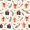 Christmas Gift Pattern, variant on FORMRS Kids Pajama Pants with Pockets Size 6-8Y Boys Lounge Sleep Bottoms, Orange Christmas Box Pattern