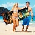 thumbnail image 6 of dinapents 1-Pack Printed Microfiber Beach Towels 75x150cm - Oversized Square Quick-Dry Towel, Multipurpose Sand Mat, 6 of 8