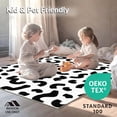 thumbnail image 4 of ODIKA 6' Machine Washable Non-Slip Area Rug, Vintage Retro Abstract Animal Inspired with Bold Spot Motifs High Traffic Rug, Black, 289649, 4 of 5