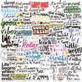 thumbnail image 1 of Paquete de pegatinas con cita motivacional, 50 unidades, en inglés positivo, 1 of 2