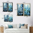 thumbnail image 4 of Designart "pasture Of Forgetmenots Flowers II" Meadow Framed Wall Art Set Of 2 - Blue Landscapes Framed Canvas Set For Living Room Decor, 4 of 7
