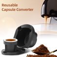 thumbnail image 2 of Tignapoo Adaptateur Universel Réutilisable pour Capsule de Café pour Dolce Gusto vers Machines Nespresso avec Cuillère et Brosse de Nettoyage - Écoresponsable et Durable (Noir, Modèle B), 2 of 6