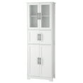 thumbnail image 5 of Ktaxon Bathroom Cabinet Tall, Storage Cabinet, Floor White Wooden Kitchen Cupboard w/ 6 Doors & Adjustable Shelf, 5 of 17