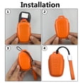 thumbnail image 5 of Yuebutor Key Fob Cover Case Compatible with Toyota 2019-2024 Camry Rav4 Highlander Avalon C-Hr Prius Corolla Gt86 Prius PU Leather Holder Car Protection Interior Shell Accessories, 5 of 8
