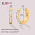 thumbnail image 6 of Titanium Hypoallergenic Huggie Hoop Earring, Small Cubic Zirconia Cuff Earrings Mini Piercing Jewelry for Women Sensitive Ears, 6 of 9