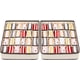 thumbnail image 1 of Cajas de almacenamiento de 1 pieza para ropa interior y otros accesorios pequeños, divisores de cajones plegables de 24 celdas para guardar calcetines, bufandas y sujetadores, 1 of 8