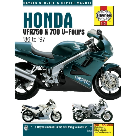 Honda VFR700 & VFR750 V-Fours (86-97) Haynes Repair Manual ^