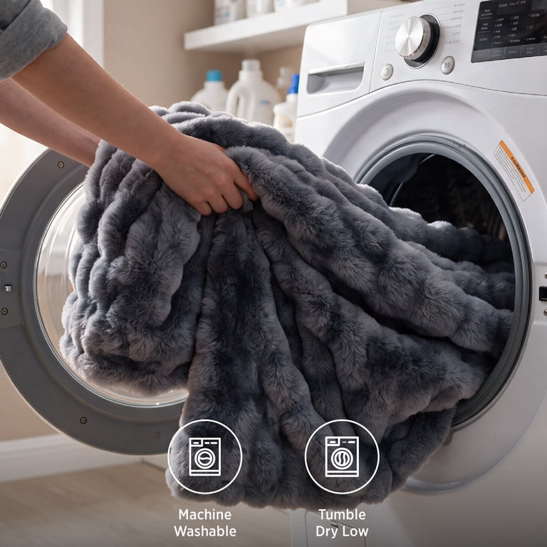 U by Bedsure Gentlesoft Fluffy Fleece Throw Blanket, 50x60" photo 7