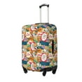 thumbnail image 2 of Bingfone Retro Summer Stamp Luggage Cover Washable Suitcase Cover Protector Anti-scratch Suitcase Cover Fits 18-32 Inch Luggage (without luggage), 2 of 9