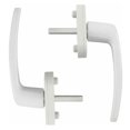 thumbnail image 3 of Juego de 2 tiradores de puertas y ventanas de aluminio blanco, compatibles con ventanas y puertas de balcón estándar, 3 of 5