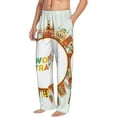thumbnail image 6 of Salouo World Travel3 Print Pajama Pants for Men, Lounge Pants Elastic Waistband Casual Men's sleepwear Loungewear Sleep Pajama Pant -Medium, 6 of 7