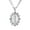 Silver, variant on HZMAN 14K Gold Plated Oval Cutout Heart Virgin Mary Prayer Necklace Amulet Our Lady of Guadalupe Pendant Multicolor Cubic Zirconia Women Daughter Gift (Silver)