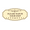 Brown, variant on Victorian Please Watch Your Step Sign (Brushed Gold) - Small