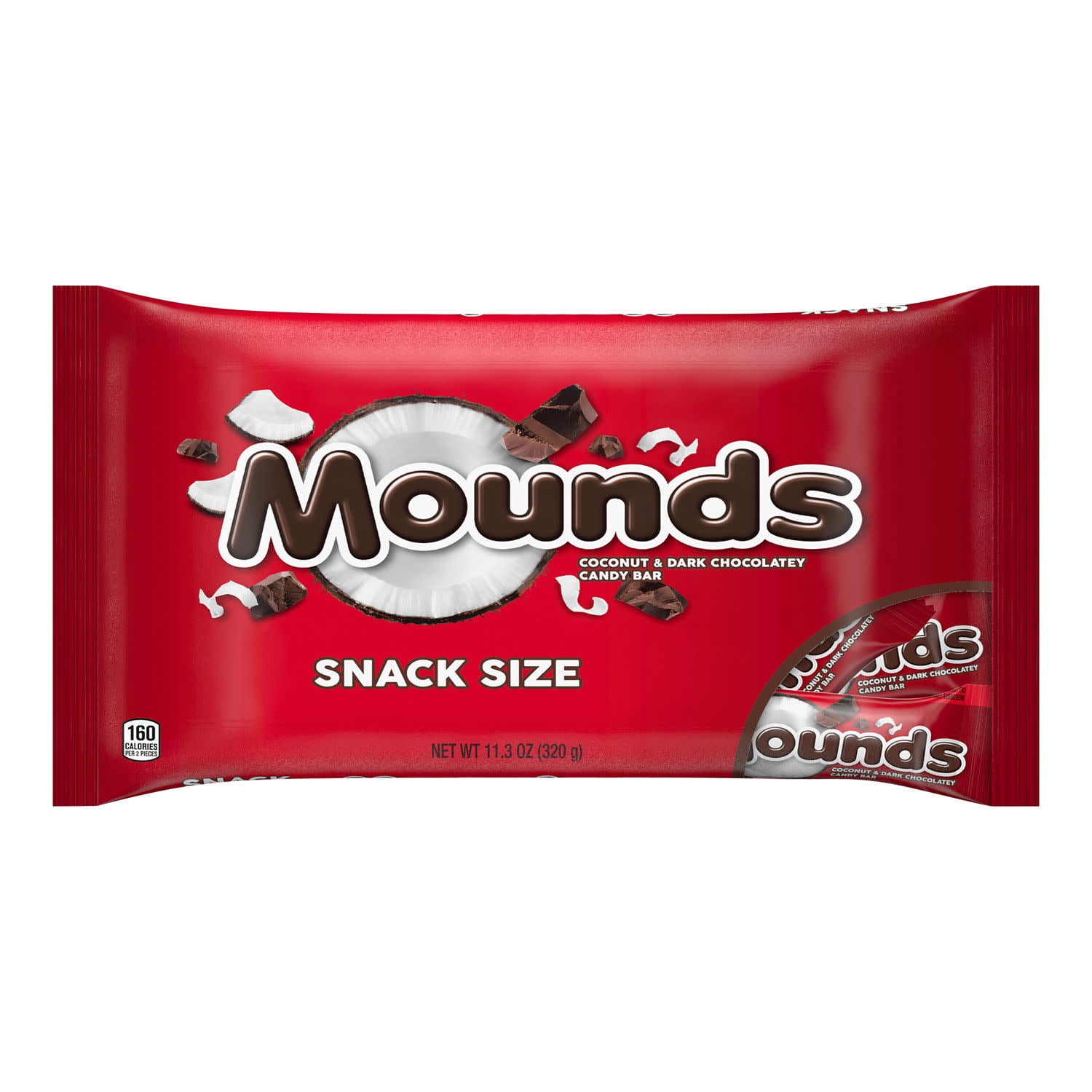 (2 pack) Mounds Snack Size 11.3oz