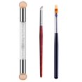 thumbnail image 1 of WOKOTO Kit de 3 esponjas degradadas para uñas con doble cabeza, esponja para uñas, pinceles para degradado de uñas, 3 pinceles diferentes para uñas de gel, 1 of 5
