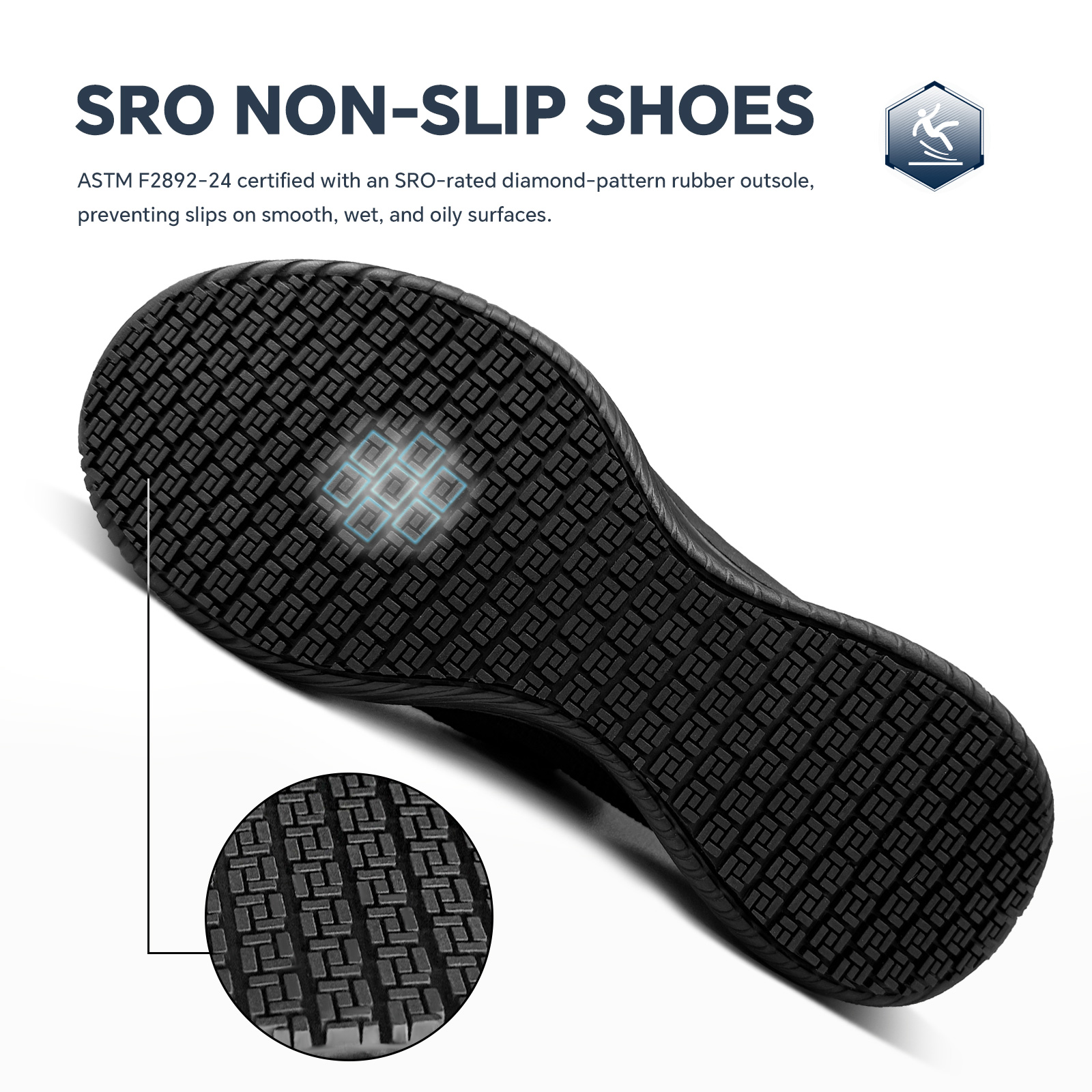 SPIEZ Women's Slip-Resistant Water-Repellent Work Shoe photo 2