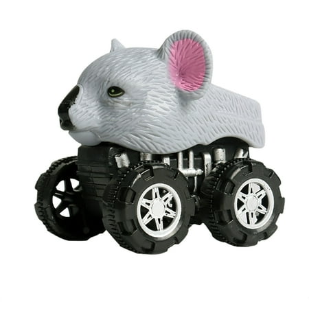 Pull Back Animal Toy Cars for Kids – 3.1 Inch Mini Vehicles Realistic Design Birthday & Christmas Gifts Party Favors Classroom Prizes Durable Plastic