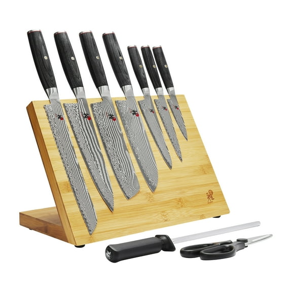 Miyabi Kaizen II 10 Piece Magnetic Easel Knife Block Set