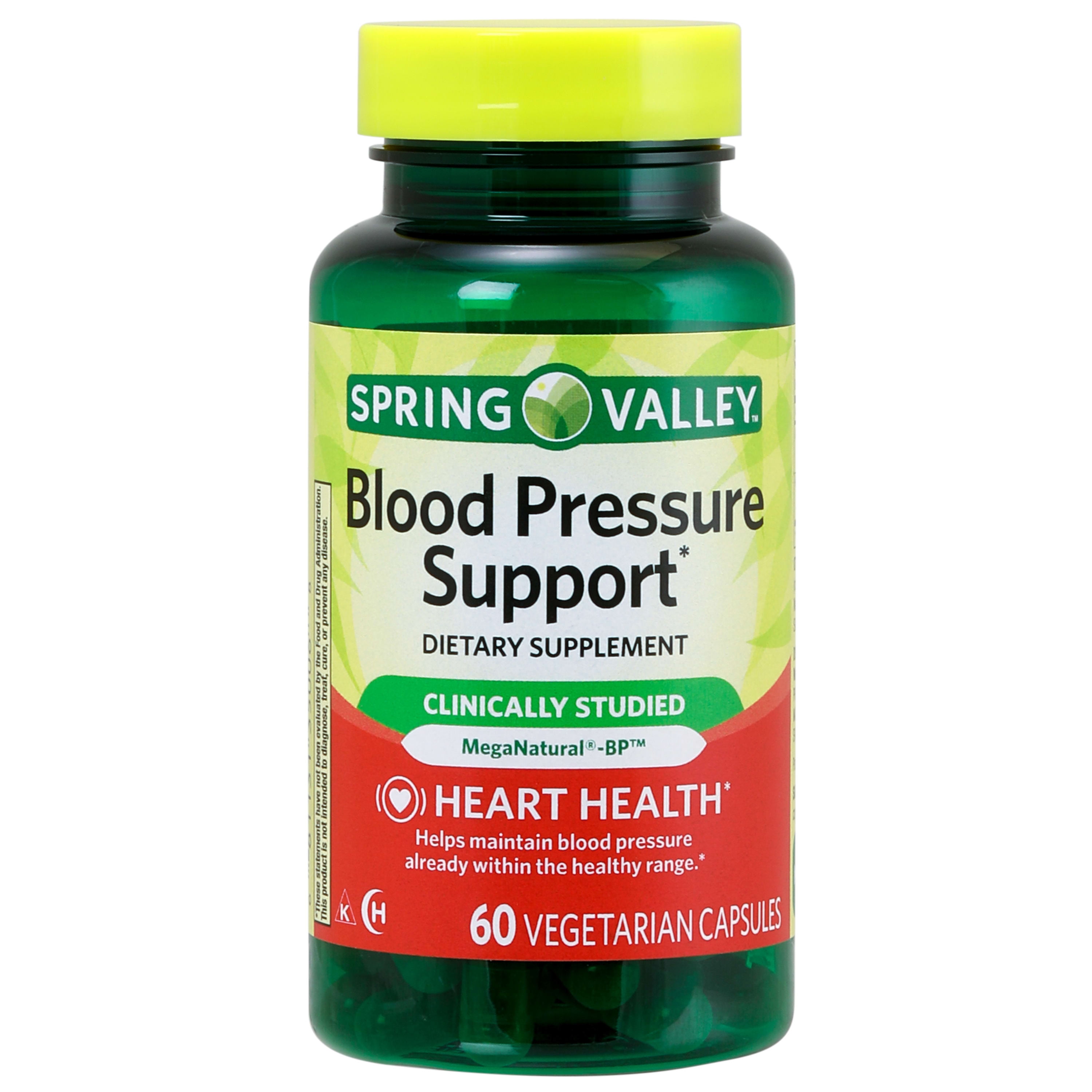 Spring Valley Blood Pressure Support* 60 Vegetarian Capsules