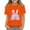 Orange, variant on KAUOD Baby Girls Easter's Day T-Shirt Color Bunny Shirts Short Sleeve Tee for Toddler Girls Kids Cotton Tee Tops