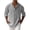 A-Gray, variant on Men Button Up Shirts Long Sleeve Pullover Cotton Linen Casual Stand-up Collar Solid Blouse Shirt Tops