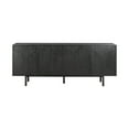 thumbnail image 2 of Benjara Dene 79 Inch Serving Cabinet Buffet Sideboard Console with 4 Doors, Black, 2 of 5