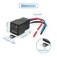 thumbnail image 3 of Unique Bargains Van Auto Car Truck 30A/40A 12V DC Plastic Socket SPDT 5 Pin 5 Wires Cable Relay, 3 of 6