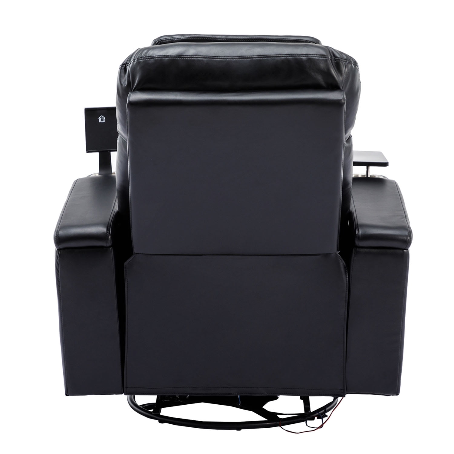 Kepooman Power Recliner, Leather Power Recliner with Concealed Arm Storage with Comfort Backrest, LED Lights, Cup Holder, 271° Swivel Home Theater Recliner, Beige Kepooman Power Recliner, Leather Power Recliner with Concealed Arm Storage with Comfort Backrest, LED Lights, Cup Holder, 271° Swivel Home Theater Recliner, Beige