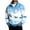 Blue, variant on Mens Casual Quarter Zip Stand Collar Sweatshirt Long Sleeve Fleece Lined Pullover with Snowflake Reindeer Print Yellow L