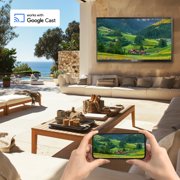SYLVOX 43 Outdoor TV, 4K UHD Google Television for Partial Sun Outside with 1000nit Brightness, IP55 Weatherproof, Dolby Atmos, Voice Remote (Deck Pro 2.0)