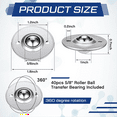 thumbnail image 3 of 5/8in Roller Ball Transfer Bearing Casters Carbon Rollers 360 Rotation for Conveyor, 3 of 6