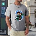 Demon_Slayer Kama_do Tanjirou Anime Men's TShirt, Heavyweight Cotton