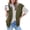 Green, variant on Drovellove Women's Quilted Puffer Vest Zip Up Sleeveless Hooded Jacket with Pockets | Lightweight Packable Layering Piece for Fall Winter Spring
