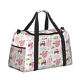 thumbnail image 2 of Rateoe Cow And Pig Pattern Gym Bag for Women, Duffle Bag for Travel with Wet Pocket, Carry on Weekender Bags for Women, Water Resistant Travel Bag Duffel Bag, 2 of 7
