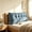 Blue, variant on Pillow Headboard Twin XL, Wedge Pillow Dorm with Side Pocket, Triangular Back Support Cushion for College Dorm Bed Daybed, No Nail Comfort Reading Bolster,White:23.62x15.75in