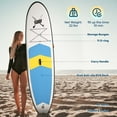 thumbnail image 4 of Naipo Planche à Pagaie Gonflable Planche de Stand-Up Paddle Planche de SUP avec 120"x30"x6" pour Jeunes et Adultes Été, 4 of 5