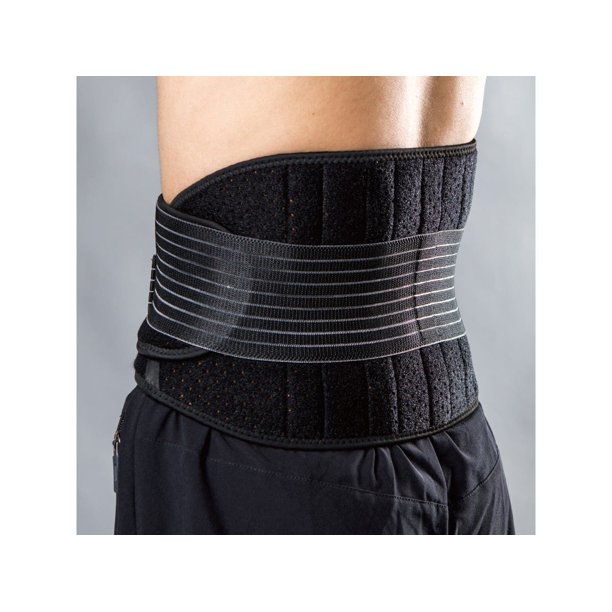 LiveUp Sports Waist Support Belt Black, For Pain Relief from Injuries