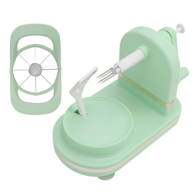 Peeler, Fruit Peel Machine Safe With Fruit Cutter For Kitchen Light Green,Dark Green