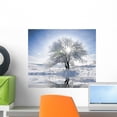thumbnail image 1 of Christmas Theme- Frozen Trees Wall Mural by Wallmonkeys Peel and Stick Graphic (18 in W x 16 in H) WM347021, 1 of 4