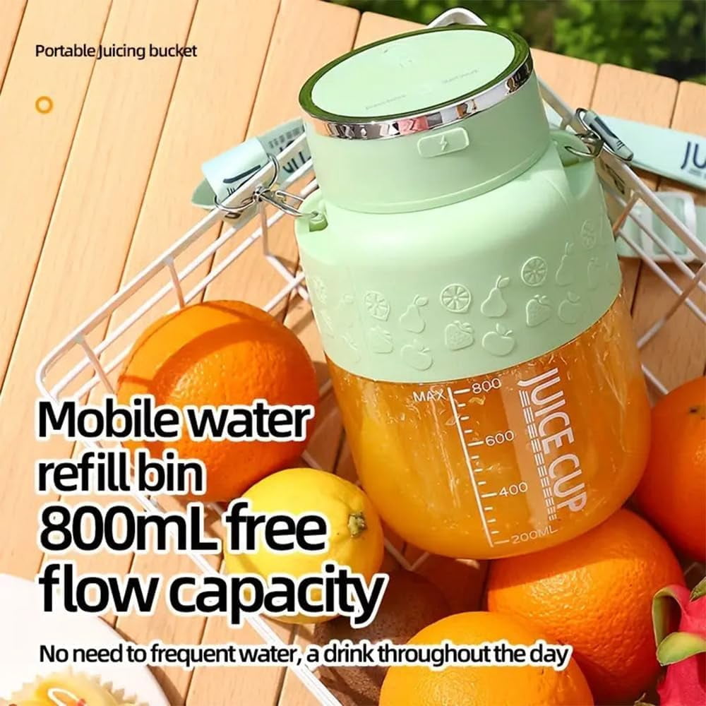 Blendgo 800 Portable Blender (1pc Green) – 28oz Cup with Lid/Straw/Shoulder Strap, Type-C USB Rechargeable BPA-Free for Shakes/Smoothies (Gym/Travel/Kitchen)​