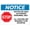 Warning Sign 2, variant on Notice Stop Restricted Area Authorized Personnel Only Sign - 8"x12" Aluminum UV Ink Printed Sign for House Business, Restricted Area, Access Control