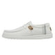 thumbnail image 1 of Mocasines Hey Dude Wally Break Stitch, color blanco, talla 12, para hombre, 1 of 7