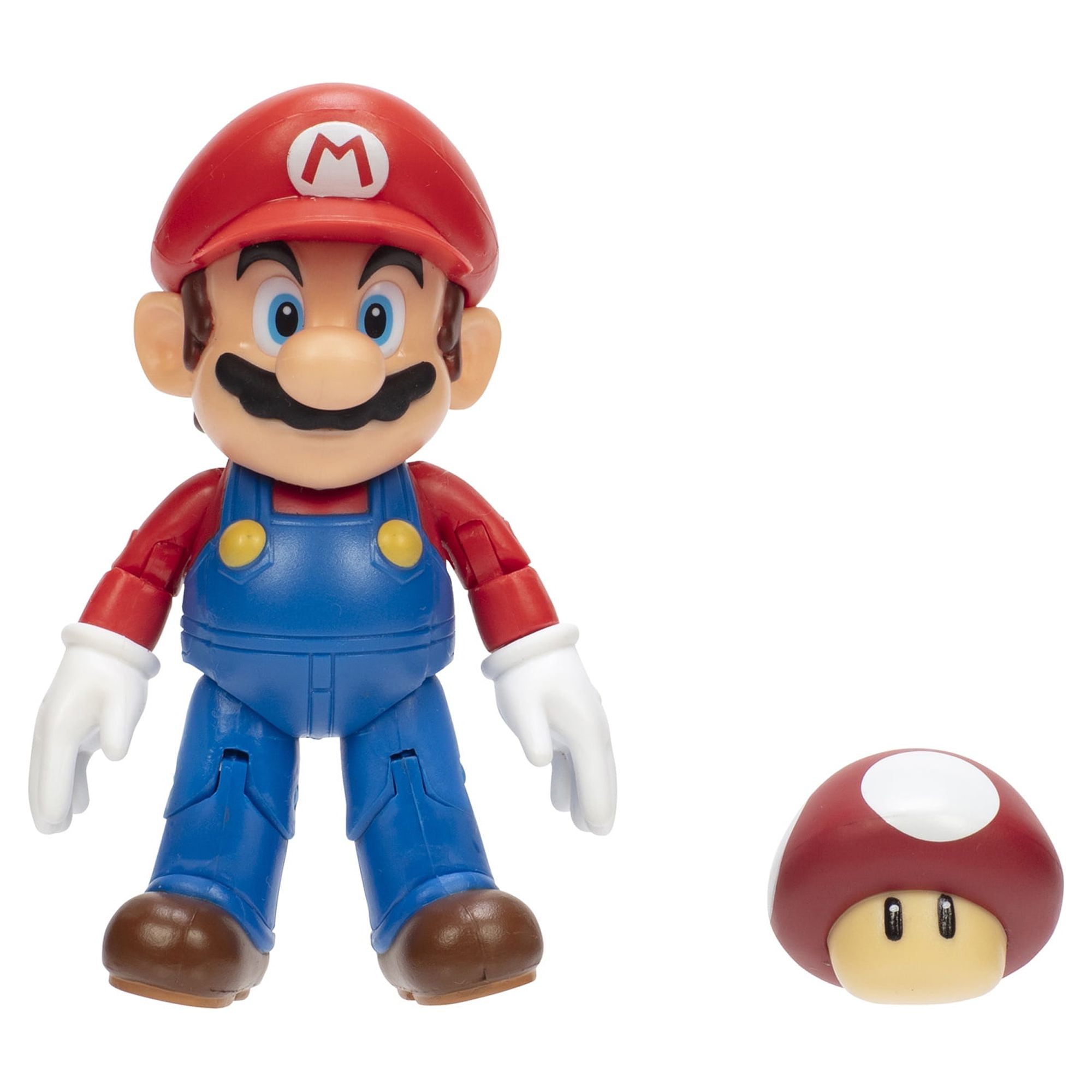Nintendo Super Mario 4 inch Mario Action Figure with Red Power up