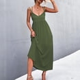 thumbnail image 6 of New Summer Plus Size Dresses for Women 2024 Fashion Sexy V-neck Backless Suspender Dress Beach Skirt, 6 of 8
