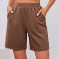 thumbnail image 5 of Asxite Womens Shorts High Waisted Solid Stretchy Soft Workout Yoga Cargo Pockets Casual Summer, 5 of 5